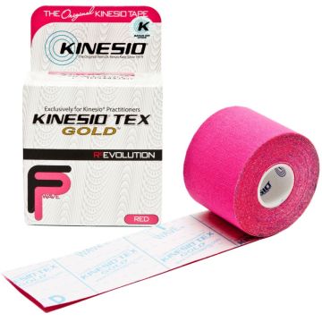 FP Kinesio tape, 5 x 5, różowy